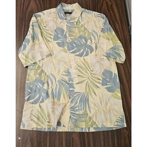 Tori Richard Hawaiian Aloha Tropicabana Shirt Palm Leaves Men’s Size M VTG